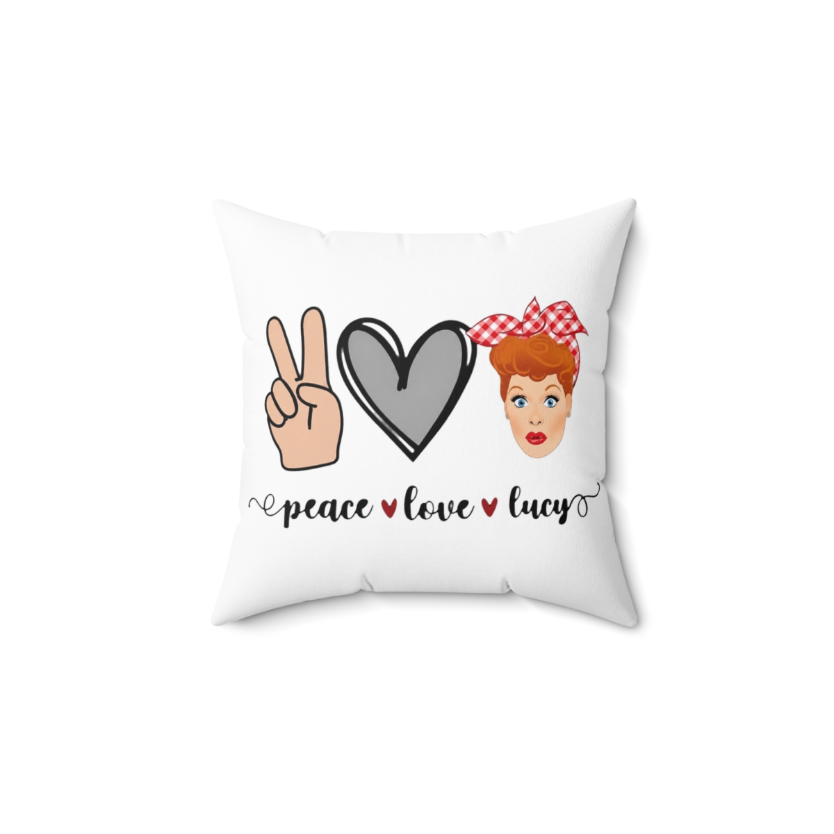 POFULL TV Show Inspired Gift Lucy Fan Gift Pillowcase Cozy Home Decor Peace Love Lucy Pillow Cover (Love luc Pillowcase) | Lucy Score - Official phone-cases merchandise