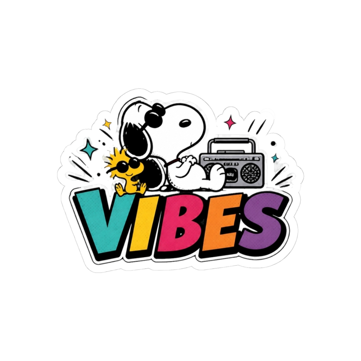 Peanuts Lucy Vibes Sticker | Lucy Score - Official stickers merchandise